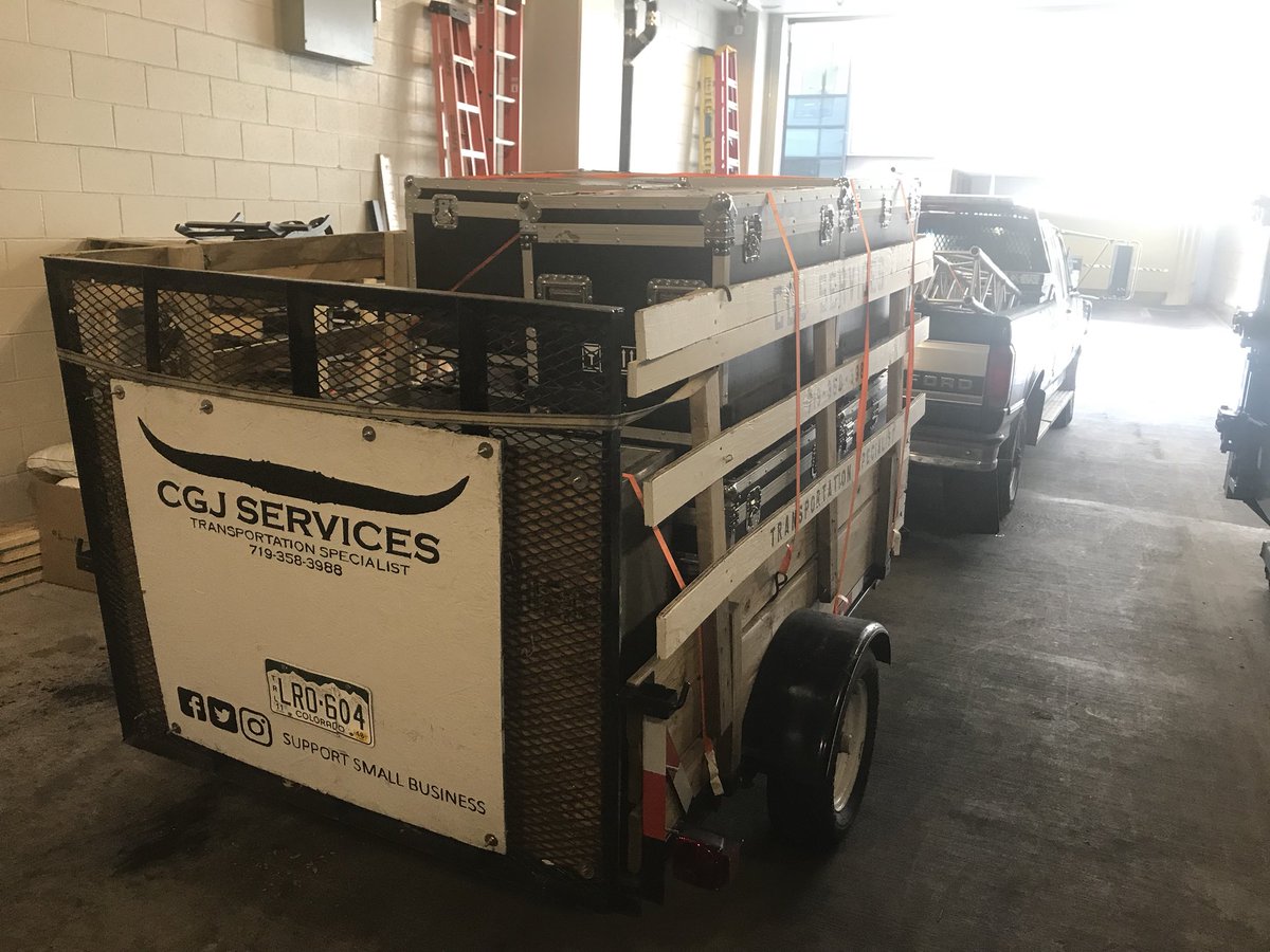 CGJServices1's tweet photo. Huge thanks to Legacy Productions for hiring us to move roadcases! We loaded tiny tim ( our smallest trailer ) to the max!!! Very heavy load but we made it safe to our destination. #cgjservices #legacyproductions #tinytim16 #didntblowatire https://t.co/MkjY1blCsb