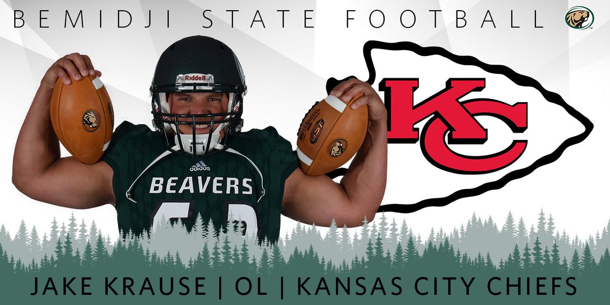 BSUBeaversFB's tweet photo. @JakeKrause63 has accepted a minicamp invitation following the #NFLDraft with the @Chiefs!

Congrats, Jake1

#GrindTheAxe #BeaverTerritory https://t.co/sm9xld3FVL