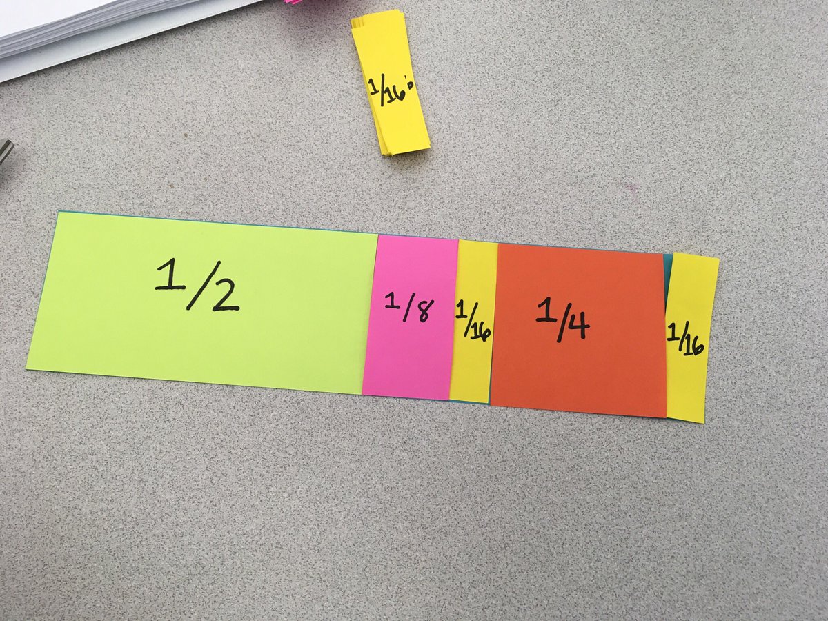 ming_tomayko's tweet photo. Teaching pre-service teachers how to play cover up to develop fraction sense @Math_Solutions https://t.co/Lw6IZR9zJb
