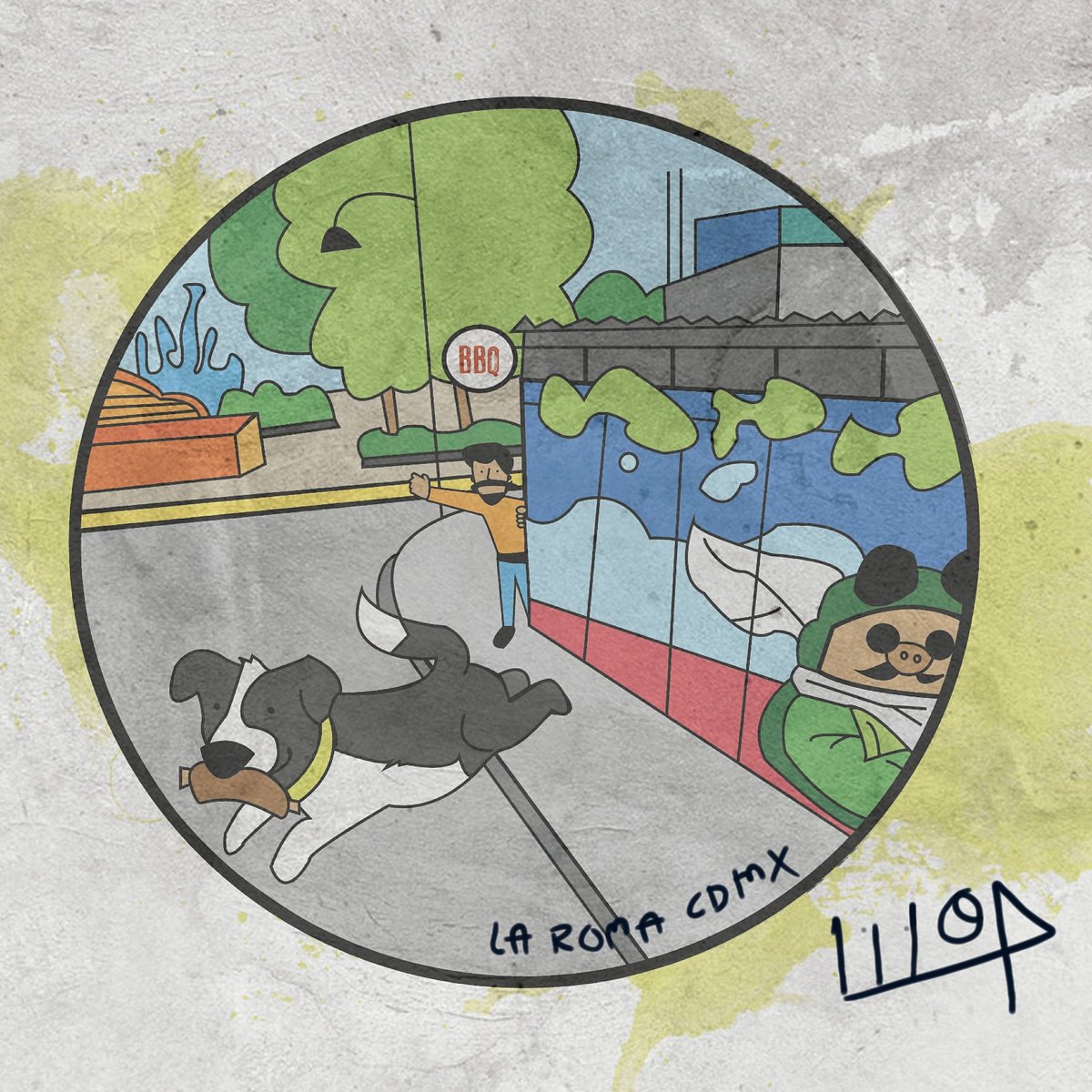 Paseo por la Roma cdmx 🤓✍️❤️ <a href="/PorcoRossoBBQ/">Porco Rosso BBQ</a>