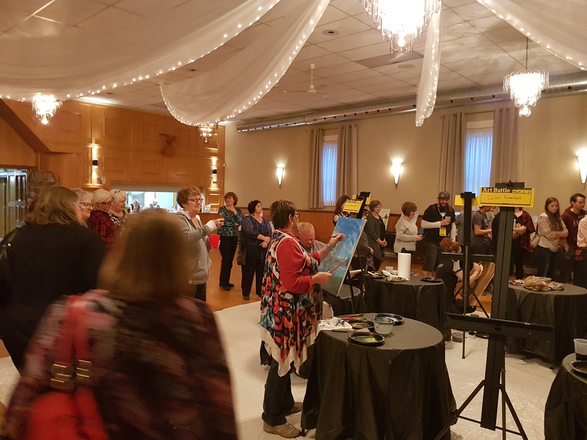 Ontunacceptable's tweet photo. Super cool #artbattle #scenenorfolk #norfolk soaking all this talent in and love it !!!! https://t.co/6HxaZviHzA