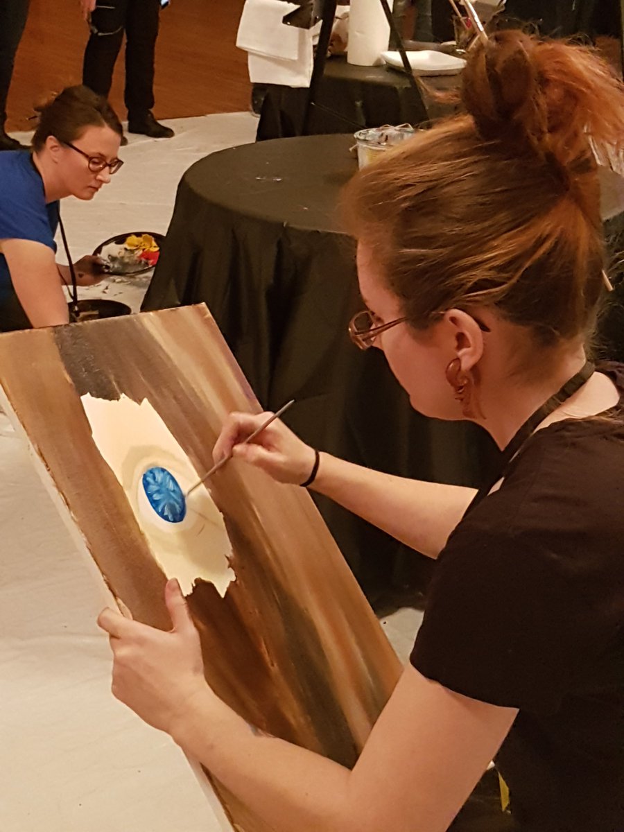 Ontunacceptable's tweet photo. Super cool #artbattle #scenenorfolk #norfolk soaking all this talent in and love it !!!! https://t.co/6HxaZviHzA