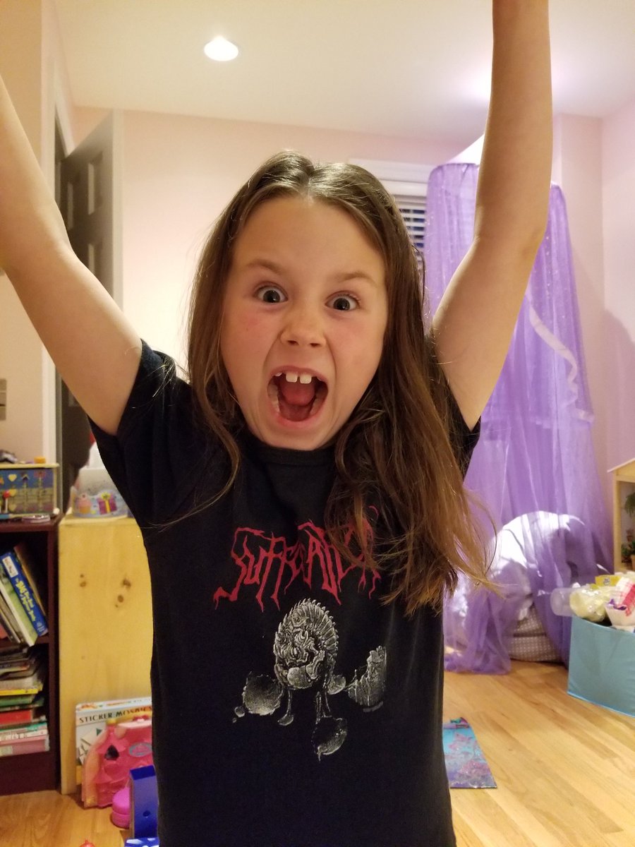 BrewMetalWill's tweet photo. Thanks @Maddie_Marshall, this #suffication shirt still fits her . . . & she loves it! https://t.co/IA2g7GmegD