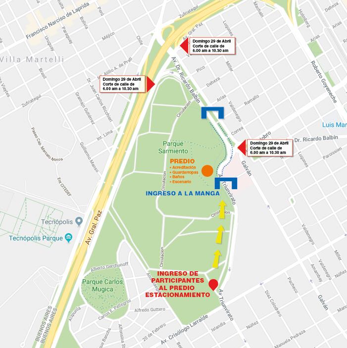 GranFondoBsAs's tweet photo. #GranFondoBA 
A las 5 AM se abre Parque Sarmiento
A las 6 AM empezamos a acomodarlos en la grilla de largada
A las 6:30 AM se larga la carrera.
A descansar!!!!!
Gracias a todos por hacerlo posible.
@gcba @SanIsidroGob @VicenteLopezVL @ideportivaOK @DeportesBA @batransito https://t.co/CbZ4gETJOC