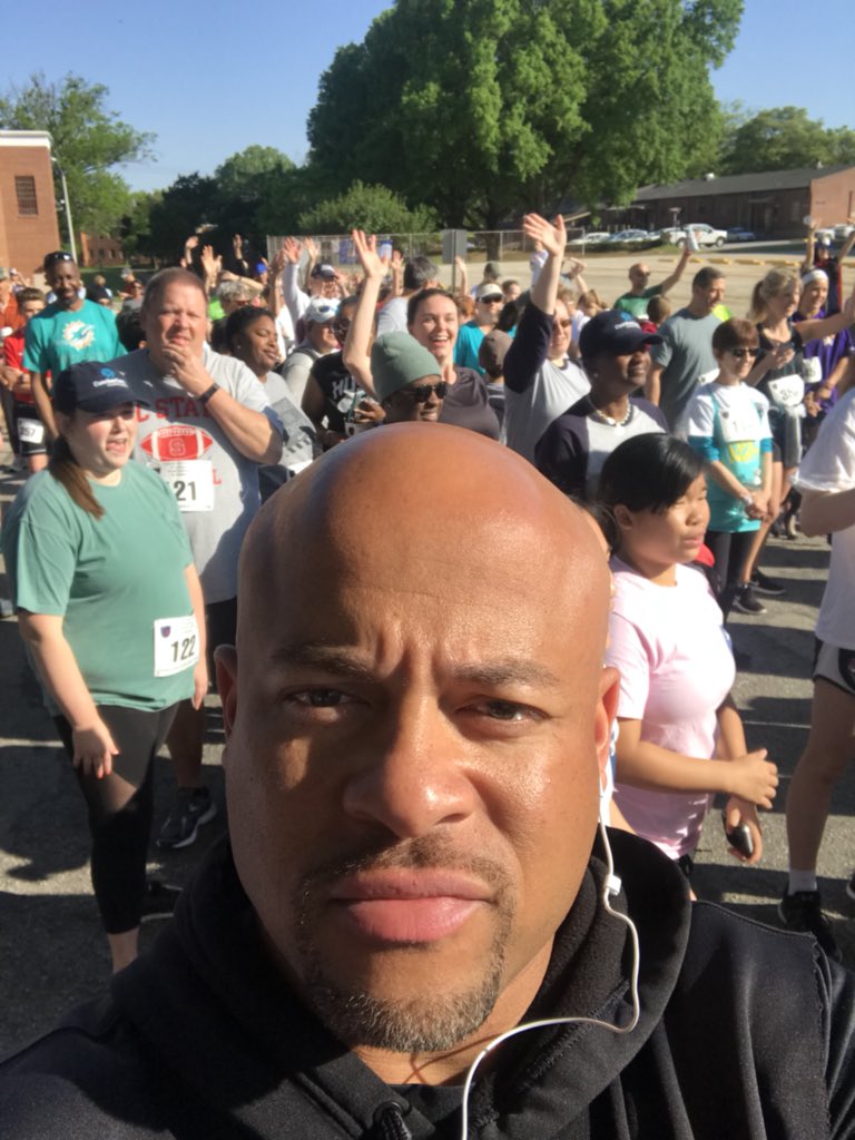 coachfaulk's tweet photo. What a day! Spent the morning doing a Community Service with the TEs and Specialists @NoteinthePocket where I ran my first 5K, watched my oldest son PR in long jump and got to celebrate @JaySam1k achieve a lifelong dream @steelers! Really doesnโt get much better than this! ๐๐ฝ https://t.co/sZrDkaB9cI