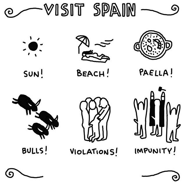 Este verano os recomendamos un destino: ¡España! Paella, sol, siesta, violaciones en grupo... El orgullo del país 🇪🇸🍆 #noesno #ChispumStudio