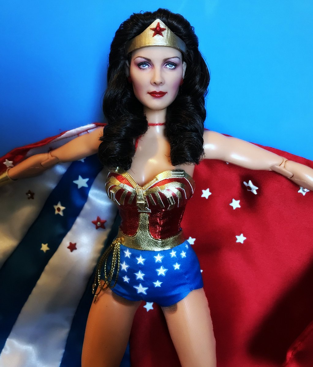 Been away for a while, but I'm back! Here's to strong powerful women everywhere. One of the best examples is the amazing <a href="/RealLyndaCarter/">Lynda Carter</a> ! (One of a kind doll made by Cyguy dolls)  <3