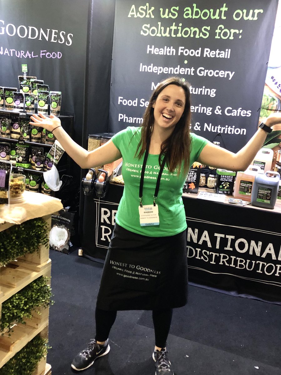 teamgoodness's tweet photo. Team Goodness is at Naturally Good Expo today &amp; tomorrow! Trade only event at the ICC, Sydney 👉🏼 Head to stand H22 to visit us and see exciting brand NEW products added to the Honest to Goodness range + enjoy some yummy tastings and chat to us one-on-one! https://t.co/q07ELwqGfT