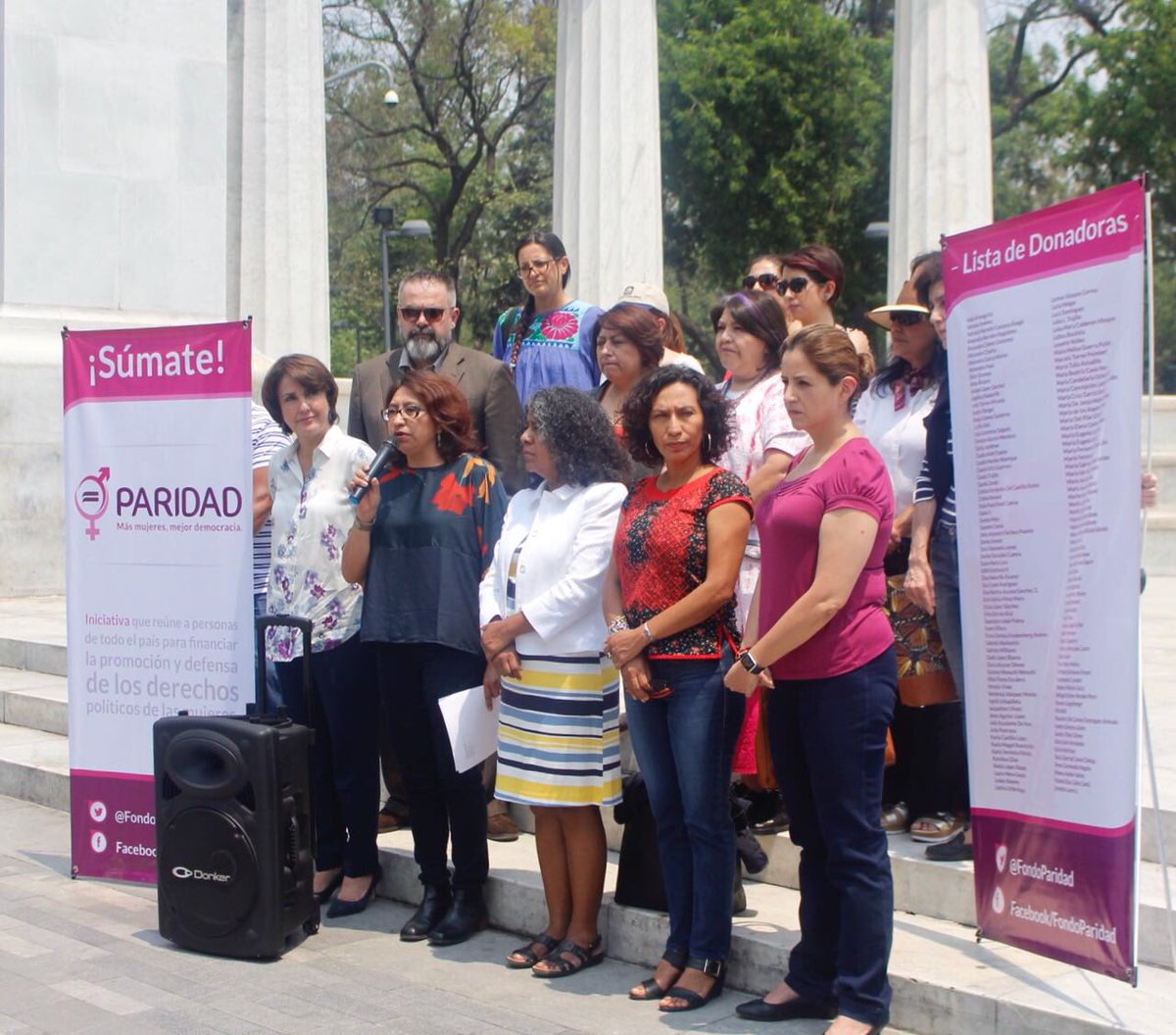 FondoParidad's tweet photo. Hoy, presentamos públicamente la iniciativa #FondoParidad agradecemos a cada una de las promotoras que nos acompañaron. Les invitamos a que sumen para que juntos y juntas alcancemos la democracia paritaria. https://t.co/jjZ5XXSwKY