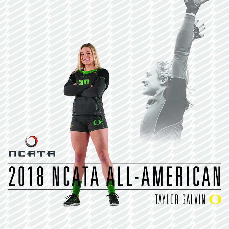 OregonAcroTumb's tweet image. Taylor Galvin is a 2018 All-American! She joins Tara Lubert as Oregon&apos;s second three-time All-American! #GoDucks #CreateIt #NCATA18