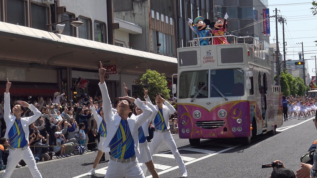 Takashi 18 04 29 東京ディズニーリゾート35周年スペシャルパレード 上田真田まつり 長野県上田市 ディズニーパレード 上田真田まつり