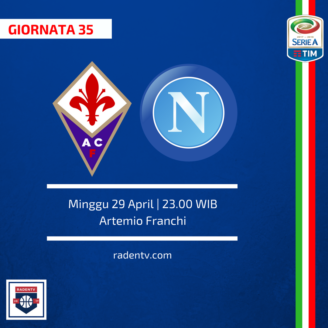 Raden_TV's tweet photo. [FREE LIVE STREAMING]

🏆Serie A
🆚Fiorentina vs Napoli
📅Minggu 29 April 2018
⏱️23.00 WIB
📱https://t.co/AOdtrgu6cx
#FiorentinaNapoli #SerieATIM #LiveRaden https://t.co/FPivmnvFwK