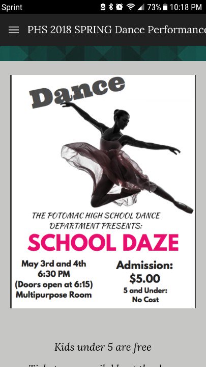 Potomac alum... please come out and support.