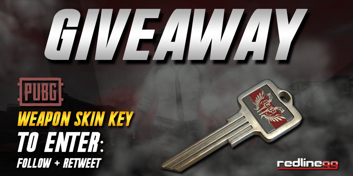 redlinegg's tweet photo. WEAPON SKIN KEY #GIVEAWAY ! JUST 24 HOURS!
🔄 RT this tweet
🐤 Follow us on Twitter
🔥 More free stuff at https://t.co/obh44omnkd 

Another #PUBGGiveaway coming tomorrow! https://t.co/ANMmjIzOaO