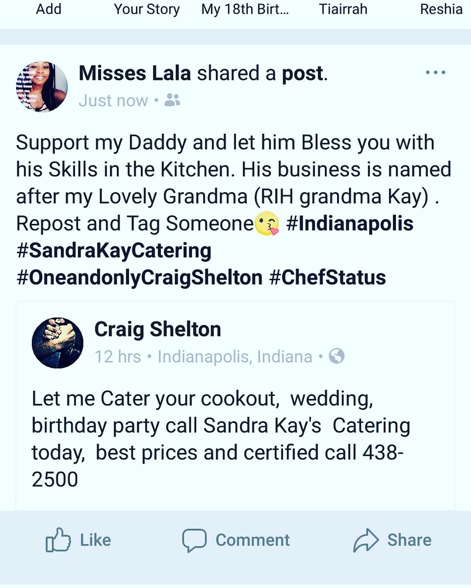 la_e88's tweet photo. #SandraKayCatering #CraigShelton #Indianapolis #Supportblackbusiness https://t.co/Frgwu4y3Yz