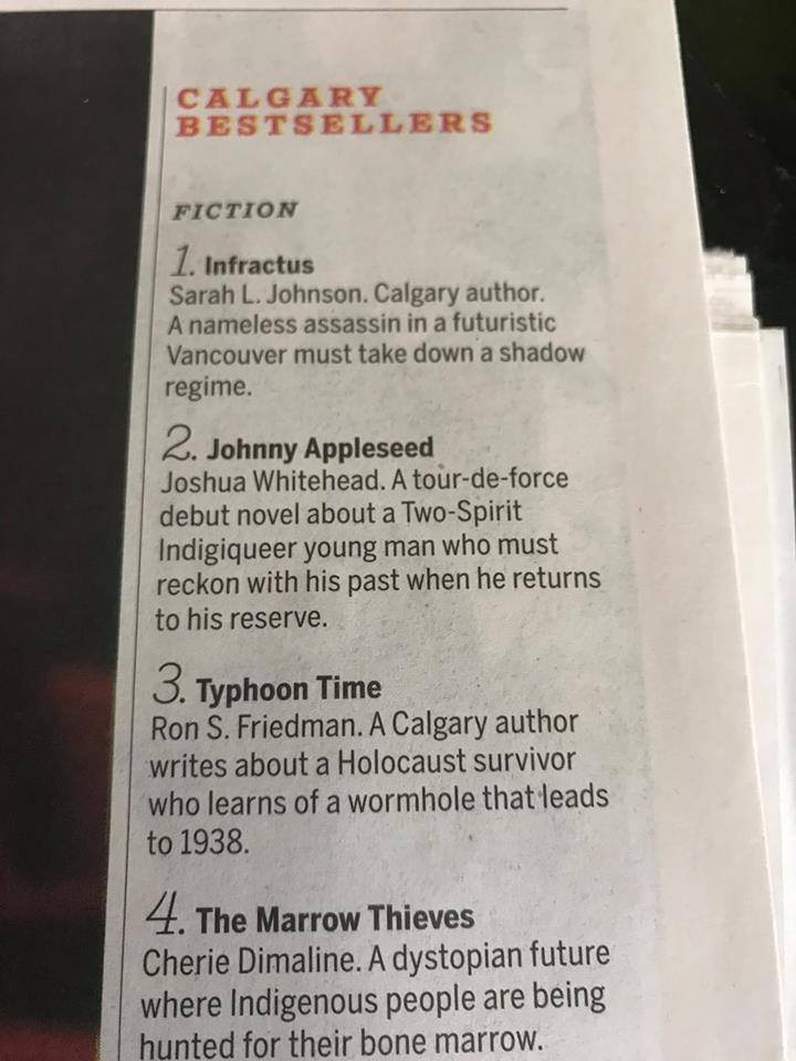 Typhoon Time in now on the Calgary Herald's Bestsellers list.

#scifiauthor #scifiwriting #scifi #SF  #kindle #hardsf #sciencefiction #ebook #Alternatehistory, #militarySF #Thriller #WWII #WordFire, #BardsTower #suspense