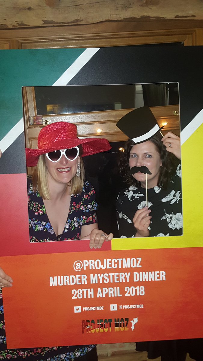 ProjectMoz's tweet image. What a great evening! Thanks to all those that came to our murder mystery dinner last night to have fun and raise funds. More pics to follow......☺