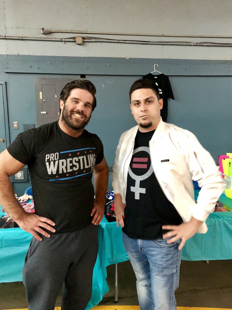 BenPenate's tweet image. From the Commodore in Van for ECCW to the Cloverdale fairgrounds for ASW, I’ve shared some great moments with @JoeyRyanOnline so far this year. Thanks to Joey and everyone overall from @ASWCANADA for a fun night. #AprilAnarchy 😎👍🏽