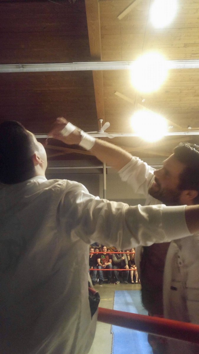 BenPenate's tweet image. From the Commodore in Van for ECCW to the Cloverdale fairgrounds for ASW, I’ve shared some great moments with @JoeyRyanOnline so far this year. Thanks to Joey and everyone overall from @ASWCANADA for a fun night. #AprilAnarchy 😎👍🏽