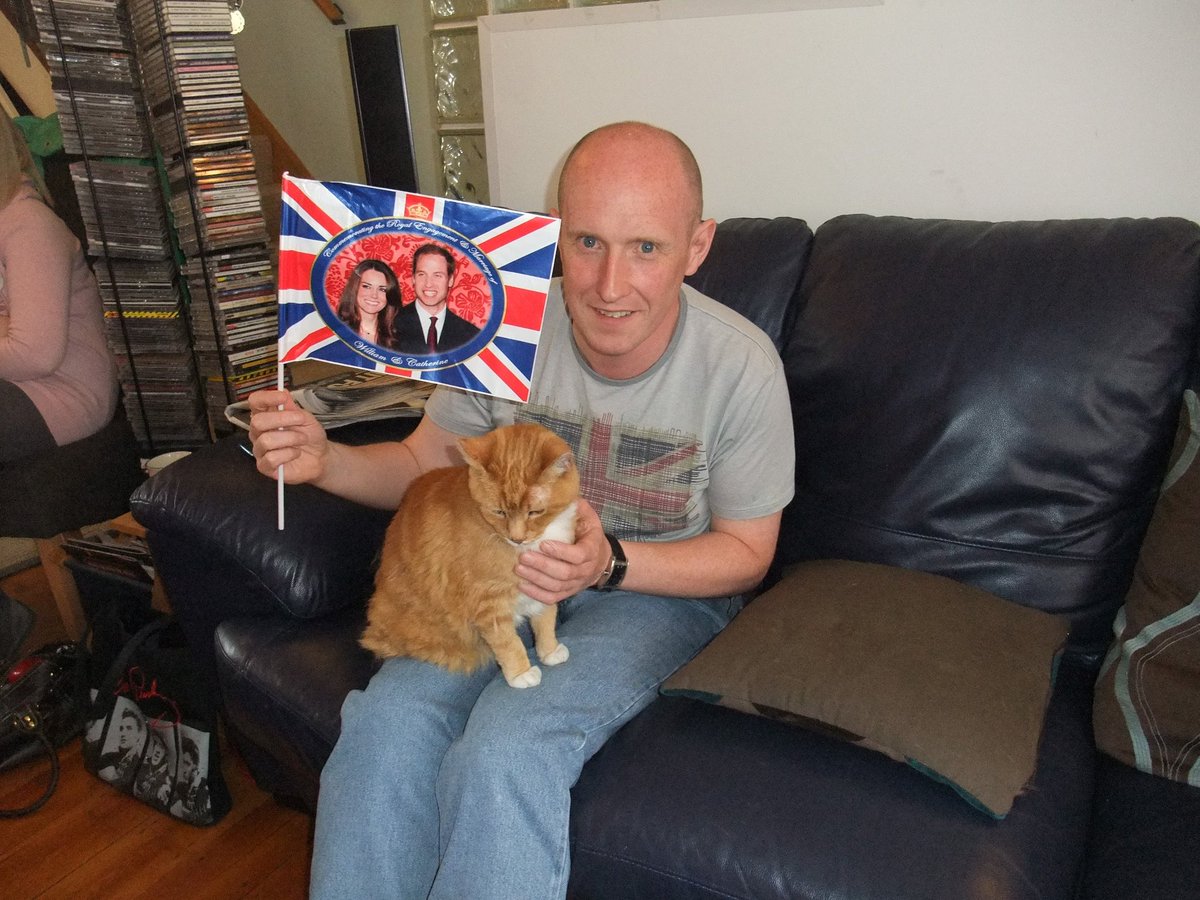 Royal wedding 7 years ago today.
Dad with his first ginger boy 'Bruce'.