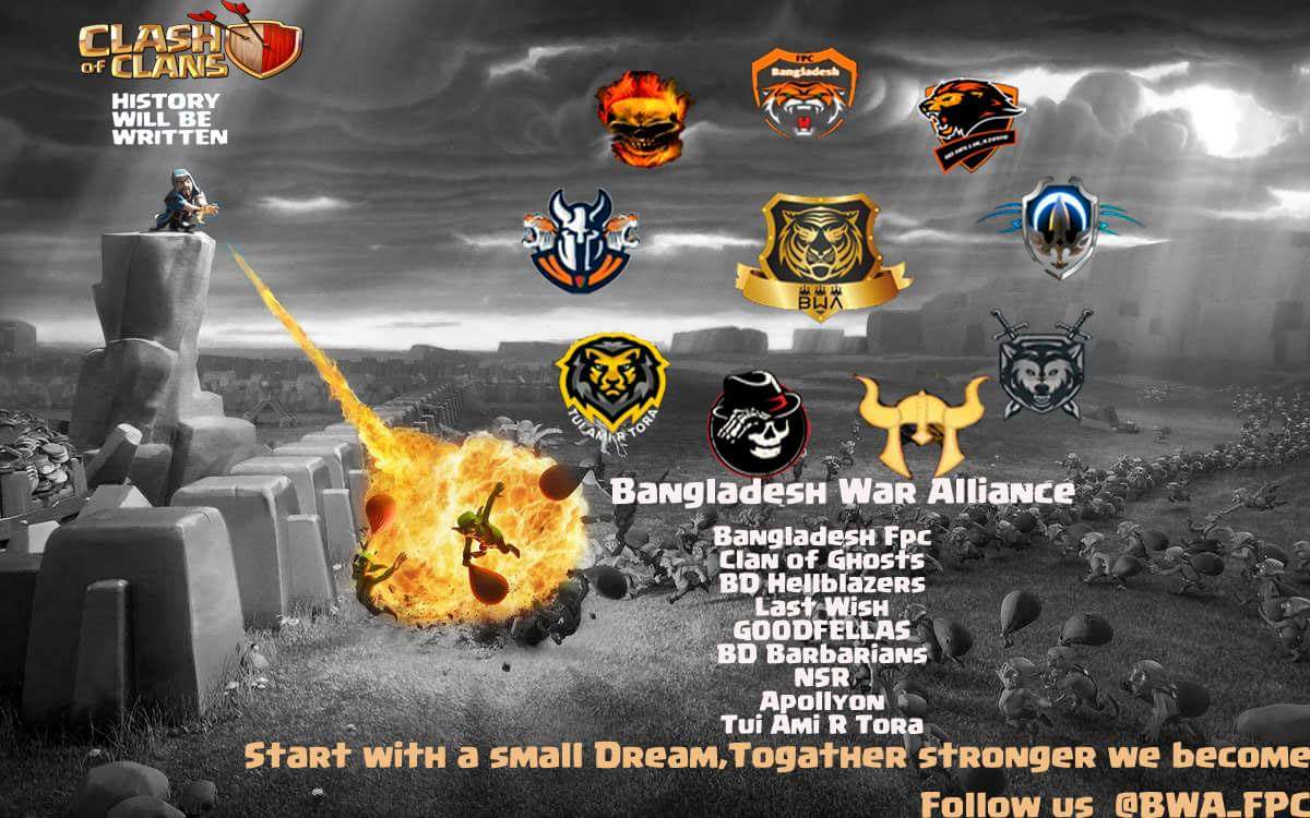 এখন পর্যন্ত আমাদের অর্জন
<a href="/Bangladesh_fpc/">Bangladesh FPC</a> Champion War League Season 3 Rising Champions 
<a href="/Dejavu_COG/">Clan of Ghost</a>-  MLCW BLK Division Season 5 Champions 
@Last__Wish__16- CWLB season 2 Champions 
“একতাই শক্তি, চলি হাতে হাত রাখি”

তথ্যের জন্য ভিজিট bwafpc.com
Join &amp; Represent Us!