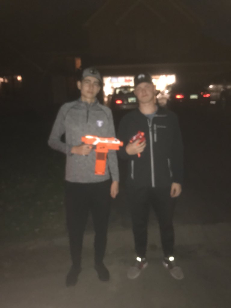 HighOnDartsNerf's tweet photo. Gunnar Borges with his second kill on Adam Knapp from John Wick @StillyNerf https://t.co/v9mMqD79rJ