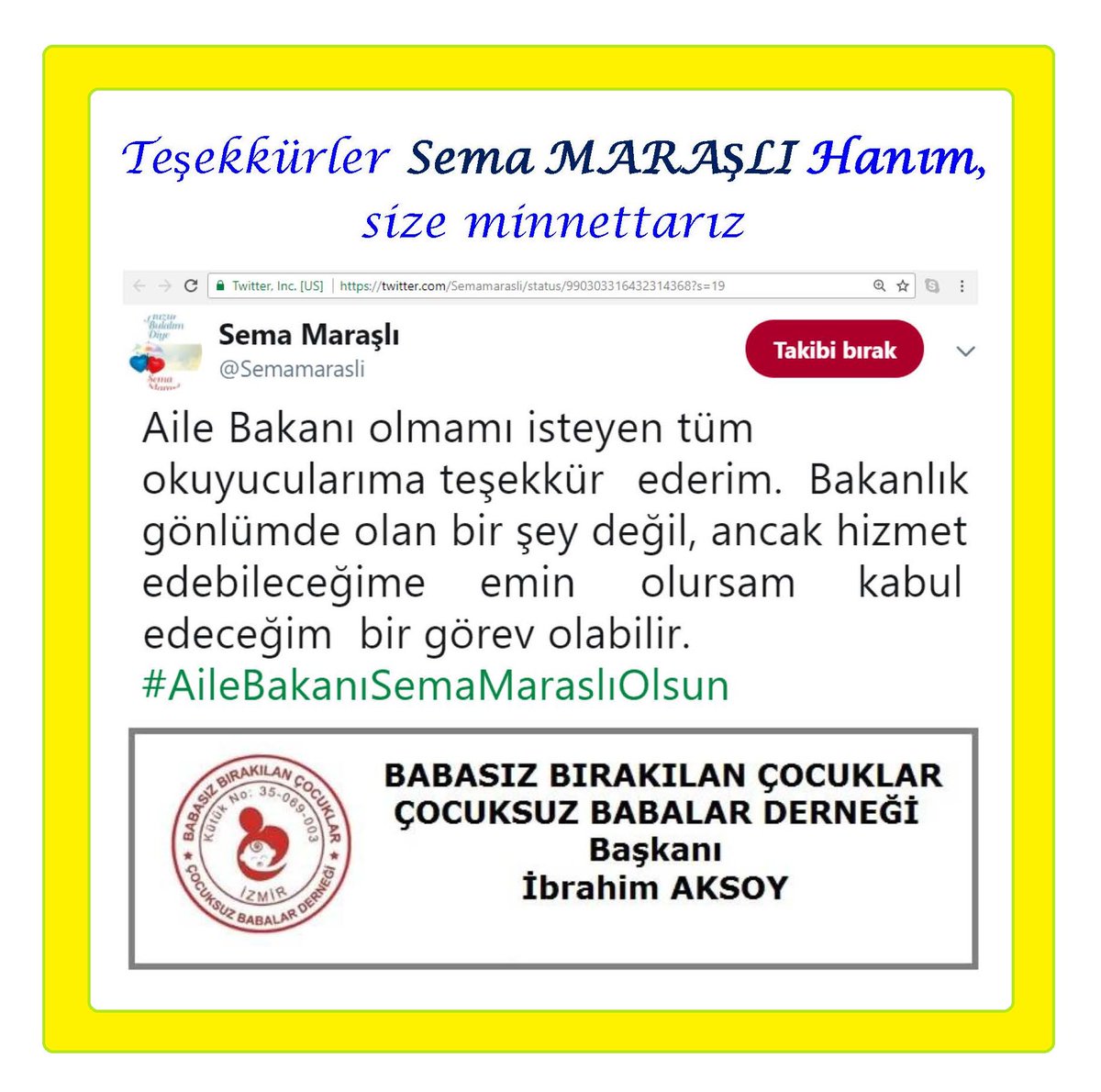 <a href="/Semamarasli/">Sema Maraşlı</a> Teşekkürler Sema MARAŞLI Hanım, size minnettarız