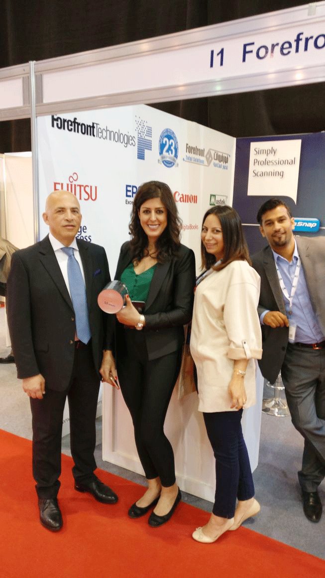 ForeFrontTec's tweet photo. Culminating our first successful participation at the @Smartex_lb Lebanon 2018. We were thankful & honored to meet all those who had an interest in our solutions! #forefrontecdxb #ftsl #VAD #MENA #MVS #DominateDigitization #DominateStorage #OCR #Scanner #TapeLibrary #DataStorage https://t.co/54UJ7ckwok