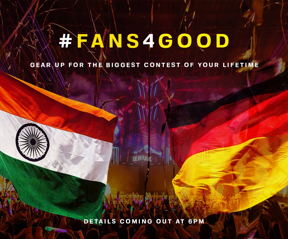guestlist4good's tweet photo. #Fans4Good We have BIG things in store for you... Gear up for the biggest contest of your lifetime & stand a chance to win an all expense paid trip to GERMANY 🇩🇪..... RT & tag your friends to join. More details coming out at 6 PM IST. https://t.co/rfxp07vdYd