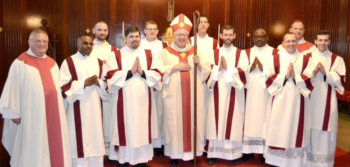 The_Real_O_Man's tweet photo. 9 #TransitionalDeacons ordained today in the #ArchdioceseOfCincinnati. Largest group in many years. Prayers for vocations are working. https://t.co/WFq3859Fat
