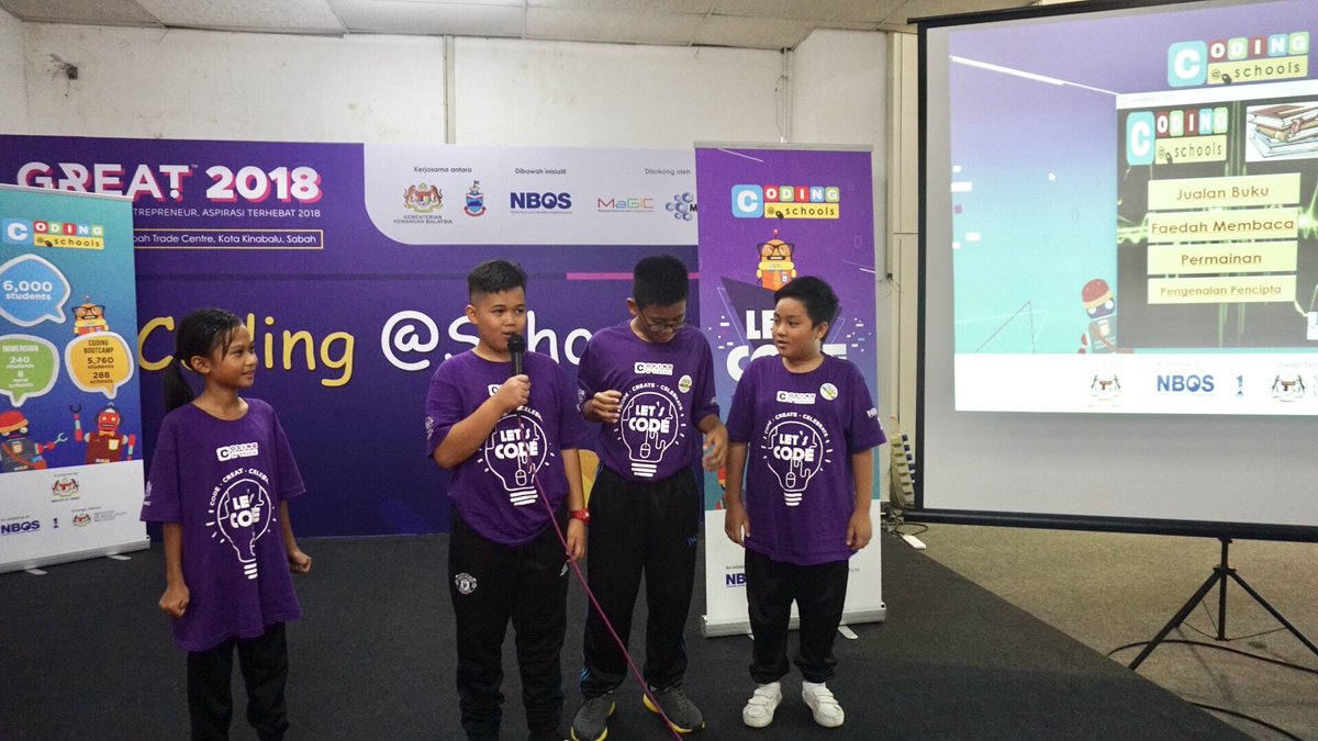 Woohoo!
The teams now are getting ready to start the demo, as they attempt to woo the audiences.
Stay focused and confident. We are almost there at the finish line!
#codingatschools
#NEGARAKU
#MOF_Malaysia
#MyNBOS
#GoGreatSabah