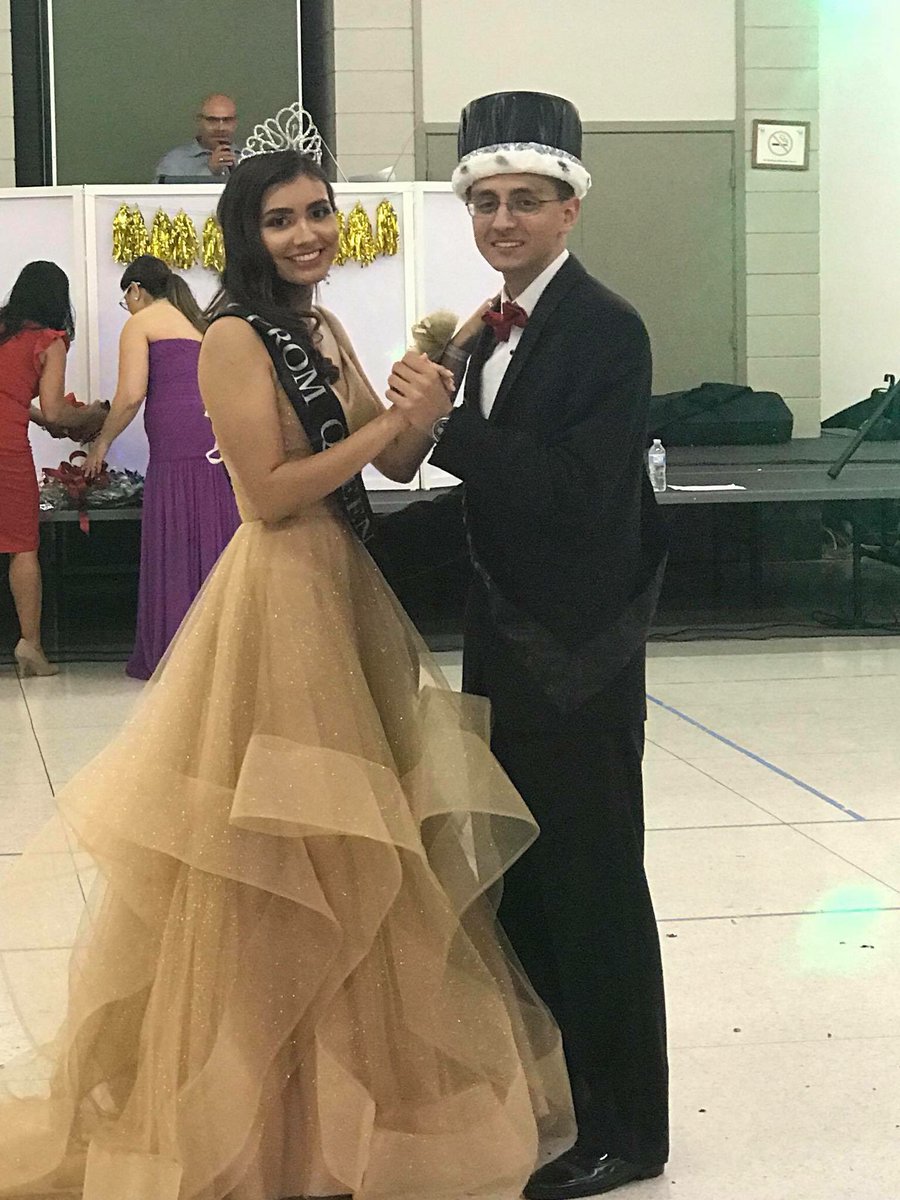 2018 Prom King and Queen: Ryan Arnold and Samantha Guillén