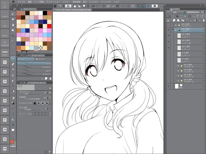 オリジナル描き描き中 