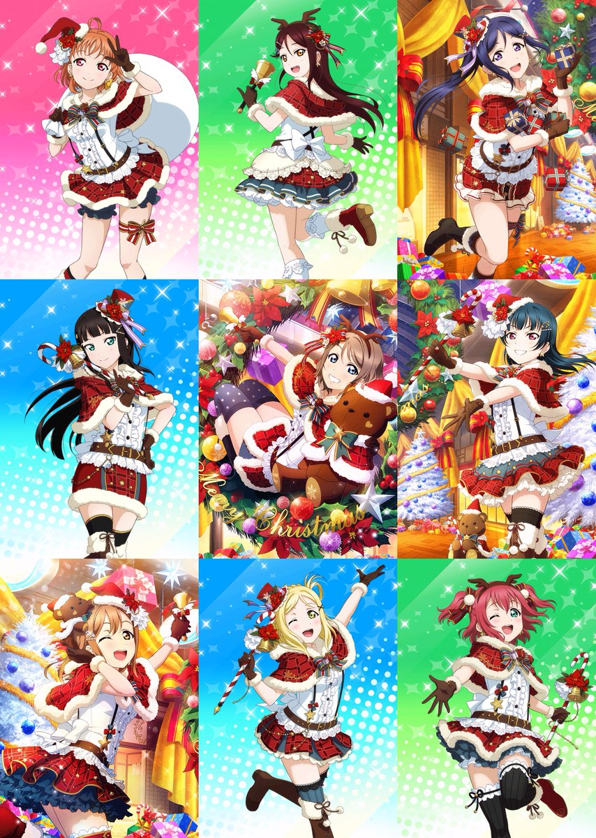 ラブライブ カード画像bot Su Twitter Aqours クリスマス編 Christmas T Co Ybeefygkid