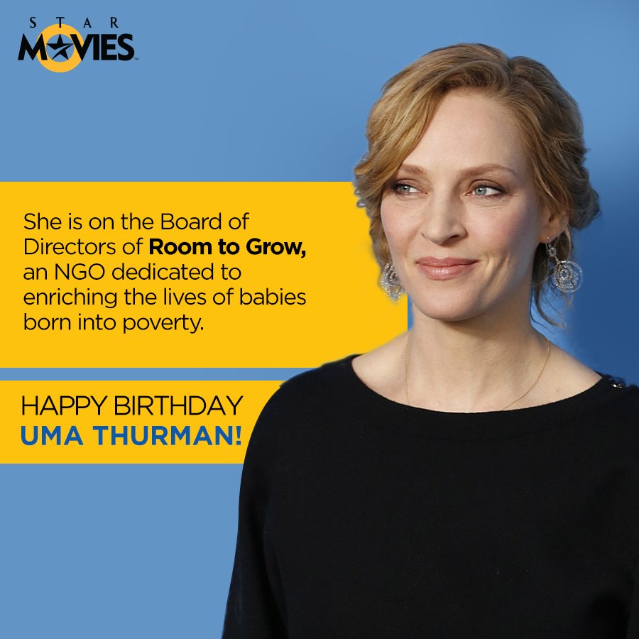 Happy birthday to the gorgeous and versatile actress, Uma Thurman! 