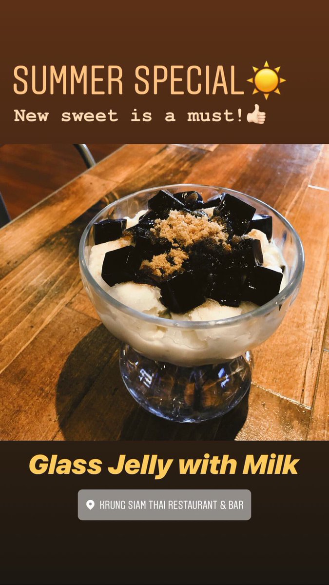 SiamKrung's tweet photo. Cool it down! Don’t miss our new dessert👍🏻🍨 https://t.co/XQiCqBvtXR