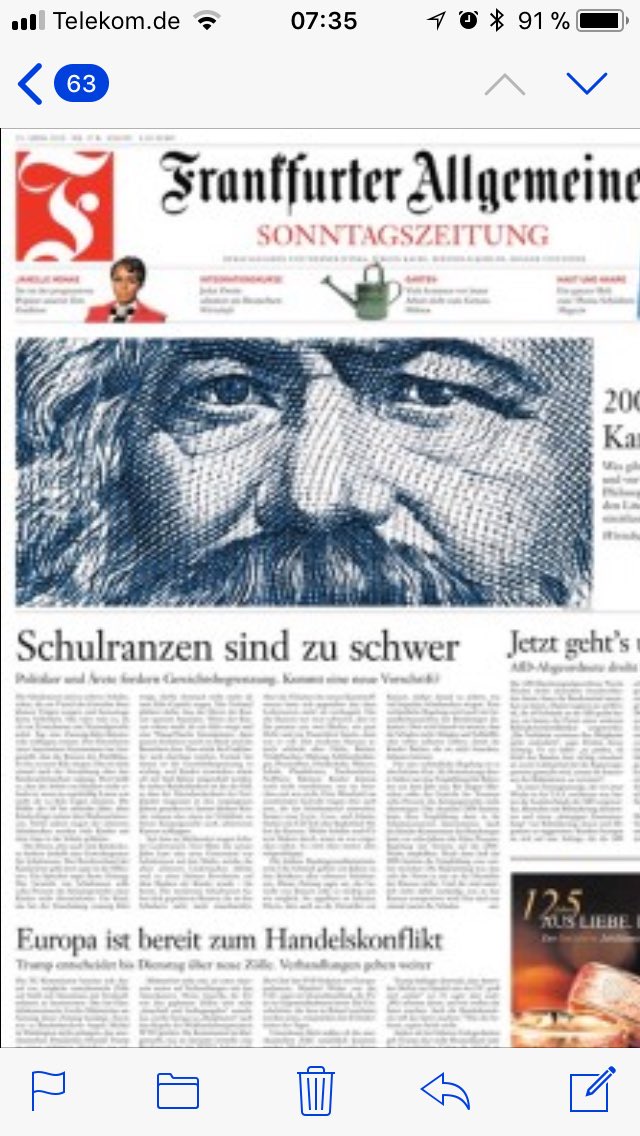 dneuerer's tweet image. Irgendwie nix los auf der Welt. FAZ am Sonntag mit #Schulranzen-Aufmacher. 🤔