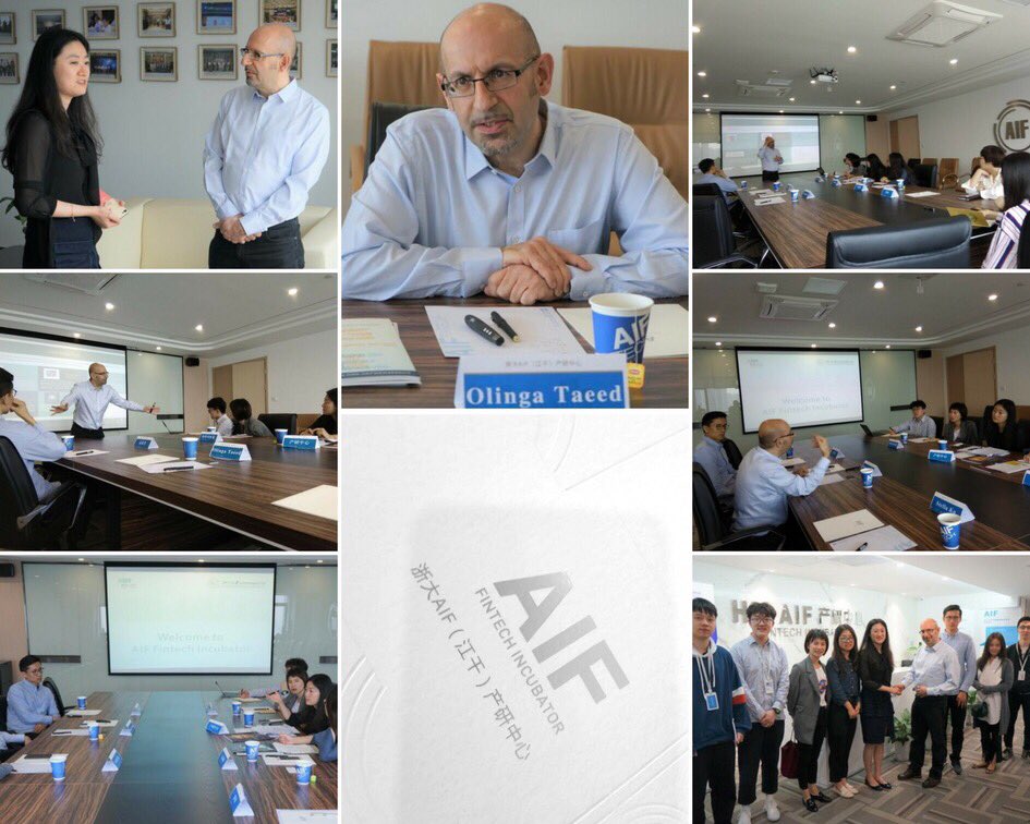 bisgit_iov's tweet photo. #China Academy of Internet #Finance at Zhejiang University welcomes @thecceg to discuss #blockchain #research and #education collaboration on #DLT #IoT #AI #VR #AR #3DP #WYOD #BYOD within https://t.co/1if2EhdFXD #university consortium #goodistrending https://t.co/GNcxewNgEP