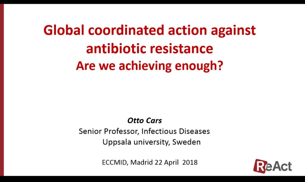 inspired2leadQH's tweet photo. @CIDRAP_ASP So brilliant to be able to access all these talks & hear live recordings! One of my favorites Otto Cars shares ‘frustrations, fears & glimpses of optimism’ https://t.co/h0WJmevy77 @SouthAfricanASP @AntibioticLeeds @AngPharmID @reactgroup @CDDEP #ECCMID18 https://t.co/QAGSzXB74m