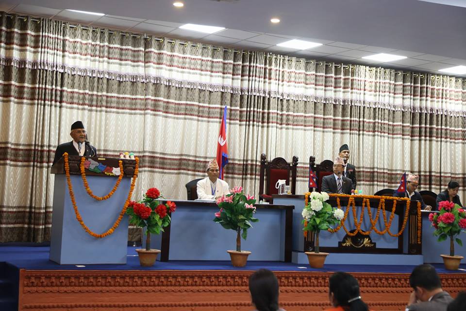 संसारलाई ज्ञानको प्रकाश बाँड्ने गौतम बुद्धको जन्मभूमि, प्रदेश नम्बर ५ को प्रदेशसभा बैठकलाई सम्बोधन गर्न पाउँदा खुसी लागेको छ । यो बुद्धभूमि ज्ञानको केन्द्र त छंदैछ, यसलाई हामीले संसारको आराध्य पर्यटन केन्द्रका रुपमा समृद्धिको समेत सहयोगी बनाउन सक्छौं ।