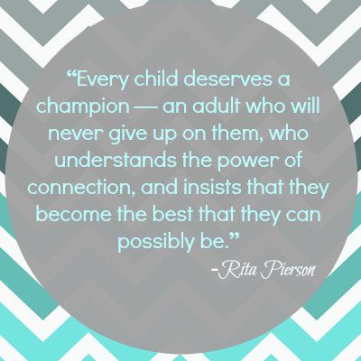 I love this quote... you never know when a student may just need a champion #acuedu_p