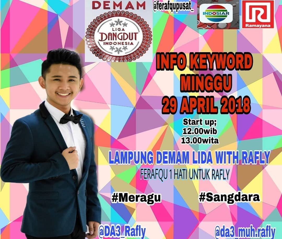 <a href="/Regrann/">Regrann App</a> from <a href="/FeRaf_QuPusat/">FeRafQu Pusat</a>-  بســــــم اللّه الرّحمن الرّ حيم

السّـــلام عليكم ورحمة اللّه وبركاته

Info KW hari ini Minggu, 29 April 2018
🔜 LAMPUNG DEMAM LIDA WITH RAFLY 🔙
Start up 12.00 Wib/13.00 WiTa
.
.
FERAF_QU 1 HATI UNTUK RAFLY