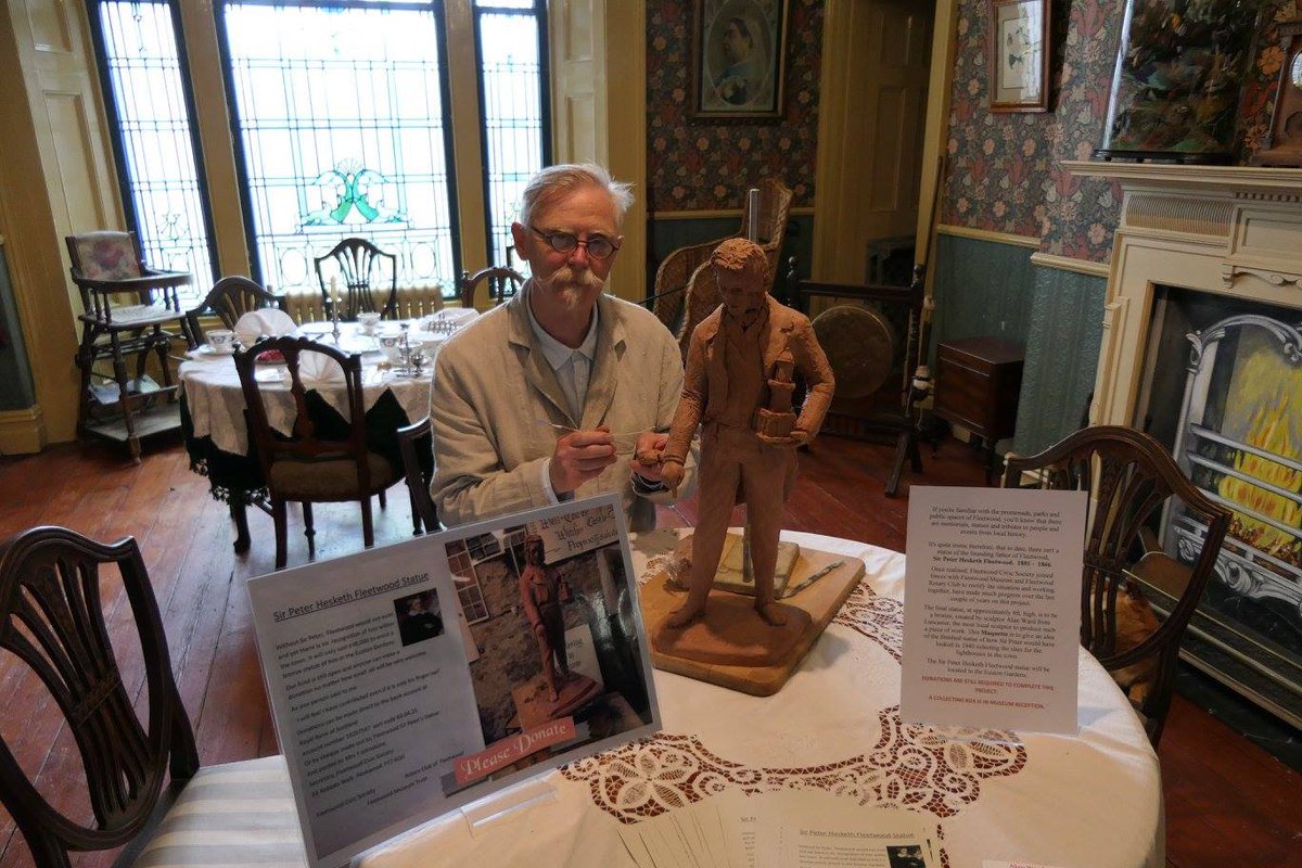 visitfyldecoast's tweet photo. Unveiling of the new Sir Peter Hesketh Fleetwood statue #tomorrow - 6 May. 
#Fleetwood Civic Society, Museum and Rotary have worked hard to put him at heart of the town he founded. Details - https://t.co/ycKvLoZLw2 #FyldeCoast https://t.co/2Wdvpw0QrA