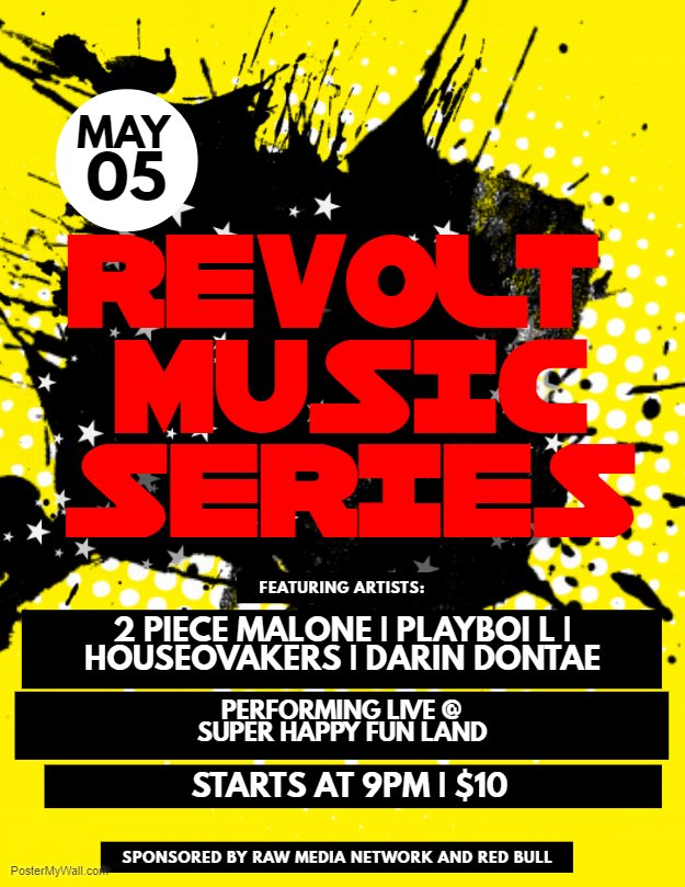 2PieceMalone's tweet photo. It's goin Down In #HTown I'm #Performing Live Saturday May 5, 2018#RevoltMusicSeries at Super Happy Fun Land in Houston Texas, Need Tickets Message Me ASAP!! I Will be Perfoming my #NewSingle #LUV #Stream it here https://t.co/YF44lObZN0 https://t.co/U5euIStluG