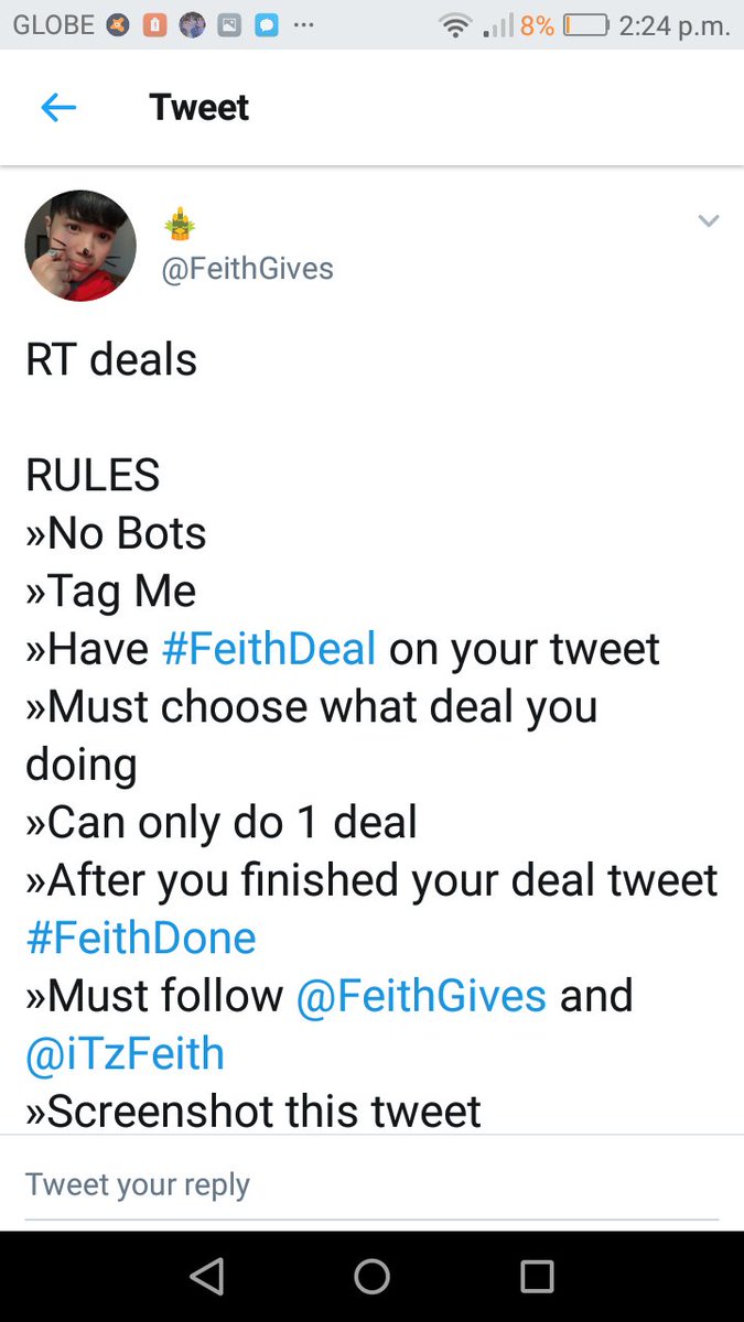 sunnyhopejhope's tweet photo. Hi! It would really mean a lot to me if you could help me reach 200 rts by retweeting this tweet. Thank you! 💕
I also do rtxrt and likexlike just dm me 😉 #FeithDeal @FeithGives https://t.co/jYQj4a8s3T
