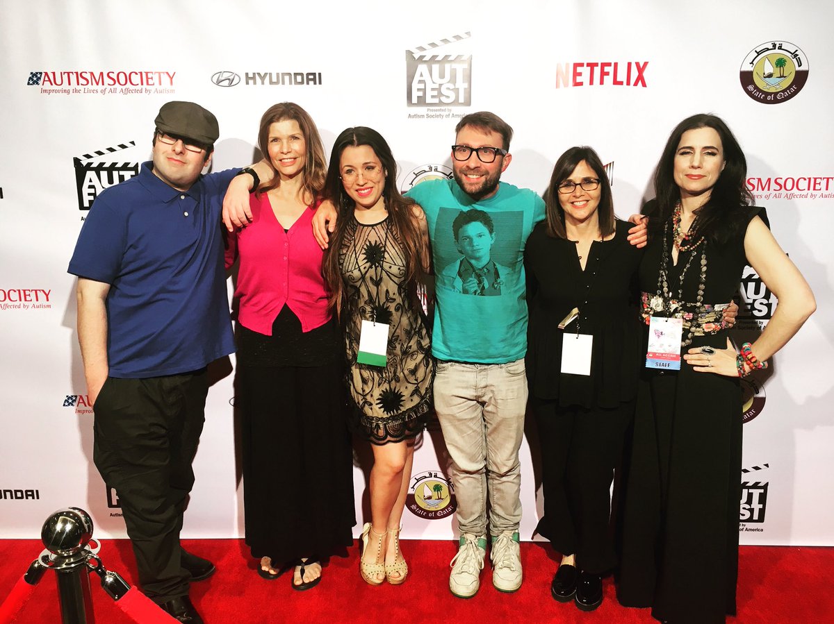 That’s a wrap on Day 1 of #AutFest!! We closed out the night with these amazing folks who took part in our ‘Love &amp; Relationships’ panel. They shared advice &amp; talked about real life things with our audience! So glad we kicked off this year’s #filmfestival with a bang! See ya tmrw!