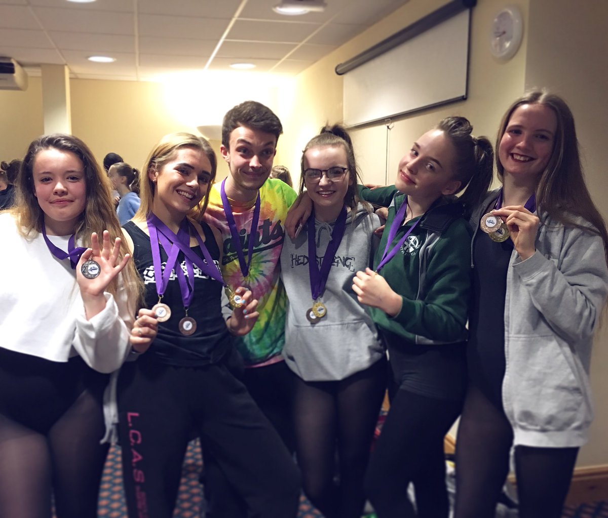 Unidance1's tweet photo. HED:Strong showing off their medals after a successful day at #SoYouWantToDance in Burgess Hill yesterday. #udsussex https://t.co/uopTw1APNo