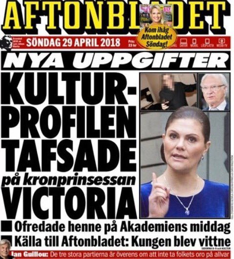 MikaelSM15's tweet photo. Husband of Swedish Acadamy member gives crown princess "the royal treatment". Acadamy is hurting our strongest brand - Nobel Prize - badly and is a national shame.
Repeal &amp; Replace!

#Victoria #SvenskaAkademien 
#Horace #Arnault #Stridsberg https://t.co/u27mkl5y8m