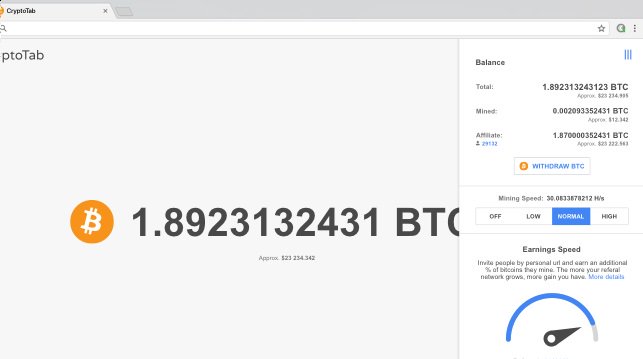 trunbit's tweet image. Earn Bitcoin While Using Google Chrome.
Browse And Mine Bitcoin With Cryptotab Extension.

Use 10 X 10 Layer Referral System To Boost Your Income Significantly,
By Inviting Your Friends.
This Is A Free App and Extension : getcryptotab.com/28789
