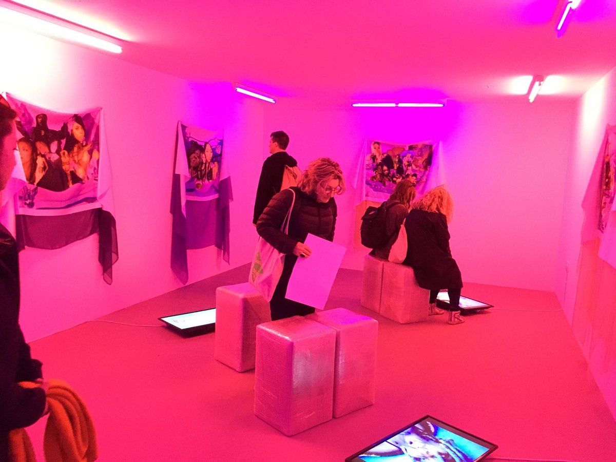 FlorenceTrust's tweet photo. E. Jane at Kelvin Hall as part of Glasgow Internation @GIfestival #ejane https://t.co/va0wL4YJnO